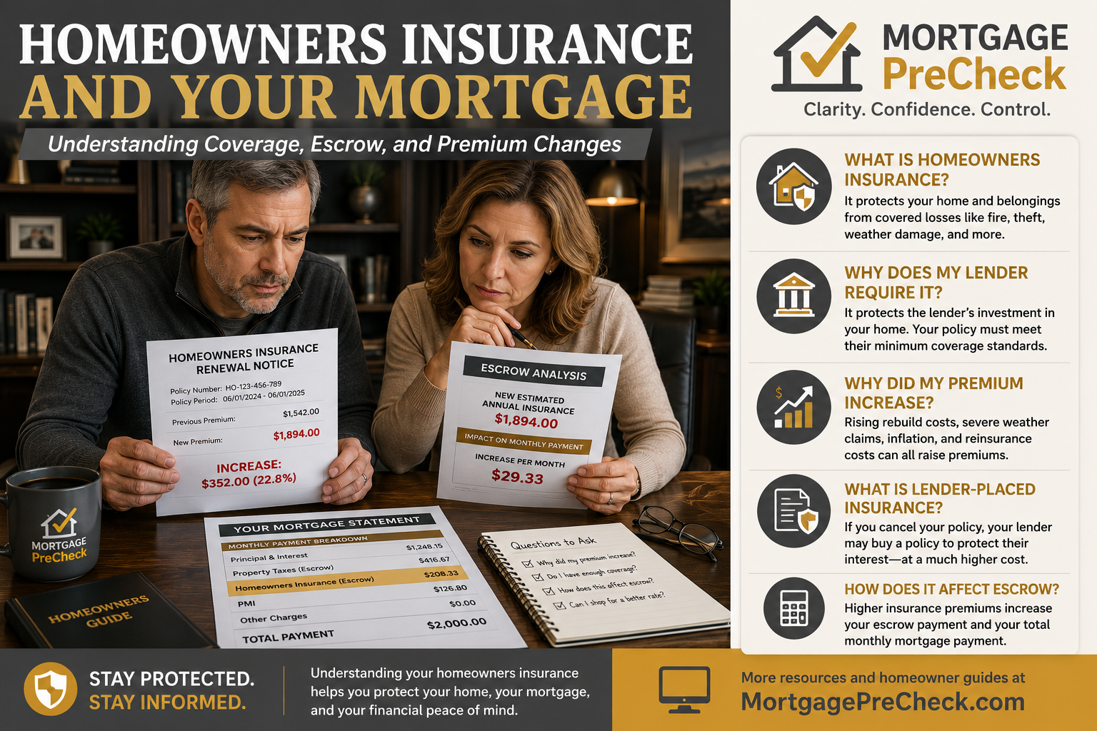 Homeowners Insurance and Your Mortgage